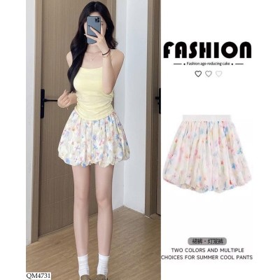 QM4731  QUẦN SHORT DÁNG BÍ HOA XINH