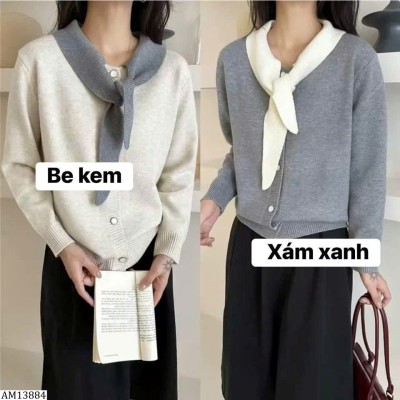 AM13884 ÁO LEN CỔ NƠ