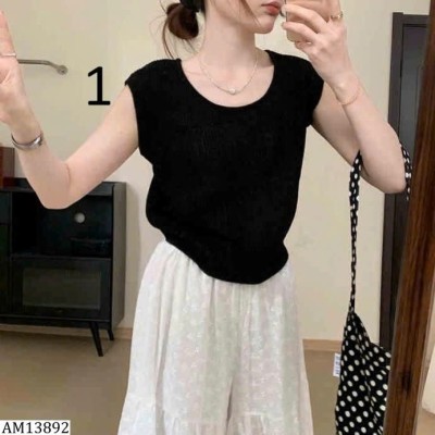AM13892 ÁO THUN TAY NGẮN DỆT KIM