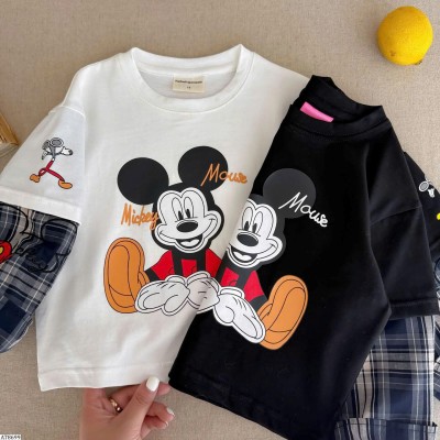 AT8699 ÁO MICKEY GIẢ 2 MẢNH
