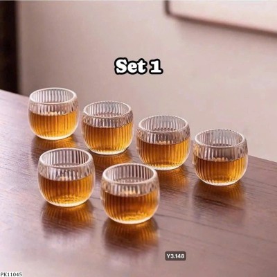 PK11045 SET 12 LY THỦY TINH