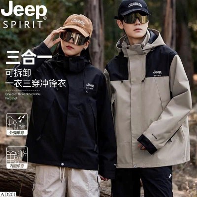 AD201 ÁO KHOÁC GIÓ JEEP NAM NỮ