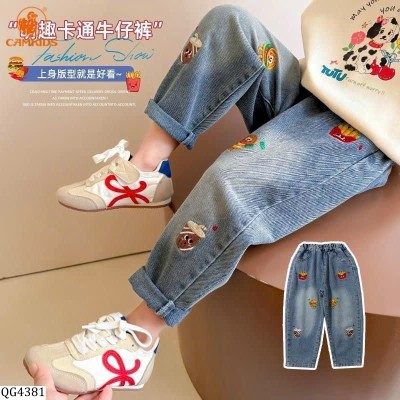 QG4381 QUẦN JEAN THÊU CAMKIDS