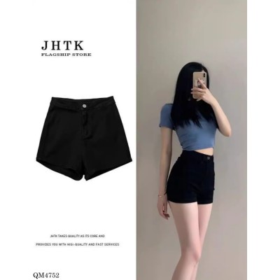 QM4752  QUẦN SHORT JEAN ĐEN DÁNG NGẮN