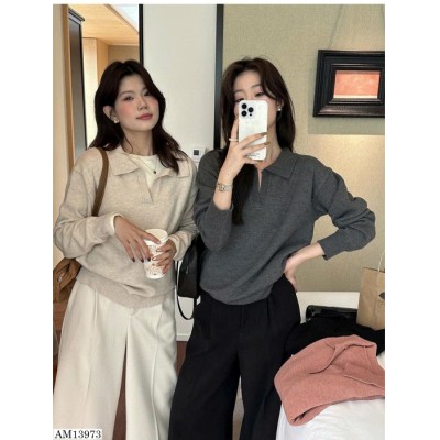 AM13973  ÁO LEN CỔ POLO DÀI TAY