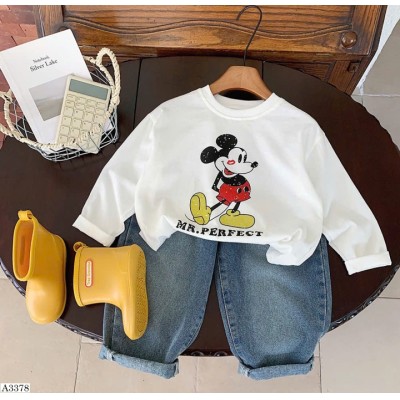 A3378  ÁO THUN HỌA TIẾT MICKEY CHO BÉ