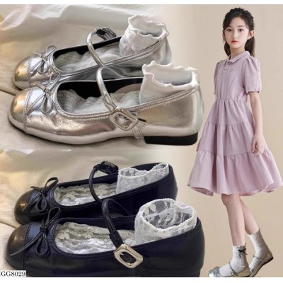 GG8029  GIÀY BÚP BÊ ĐÍNH NƠ BÉ GÁI
