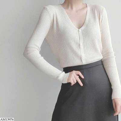 AM13976 ÁO CARDIGAN NỮ CỔ V