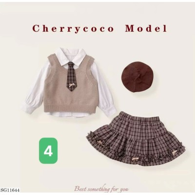 SG11644 BST SET VÁY XINH CHO BÉ GÁI CHERRYCOCO