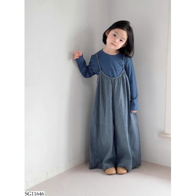 SG11646 SET ÁO DÀI TAY MIX QUẦN YẾM BG