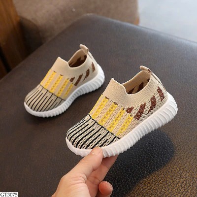 GT3075 GIÀY CỔ CHUN PHỐI MÀU CHO BÉ
