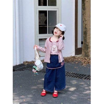 SG11635 SET 2 ÁO MIX QUẦN YẾM JEAN