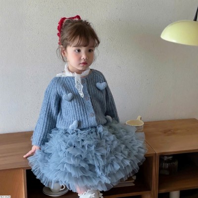 SG11626 SET ÁO LEN CARDIGAN MIX CHÂN VÁY TUTU CHERRYCOCO
