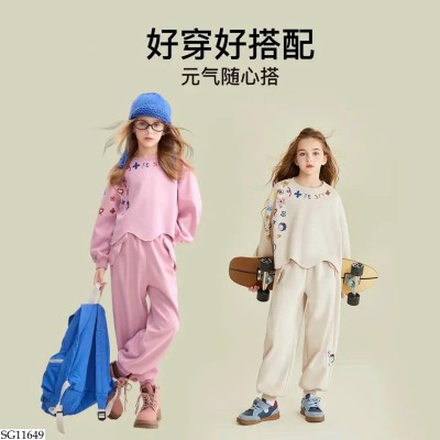 SG11649 BỘ NỈ CHO BÉ GÁI