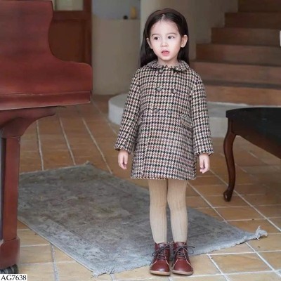 AG7638 ÁO KHOÁC DẠ CHO BÉ GÁI