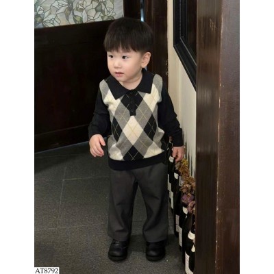 AT8792 ÁO POLO LEN CHO BÉ