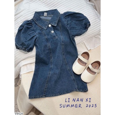V8420 VÁY JEAN TAY BỒNG