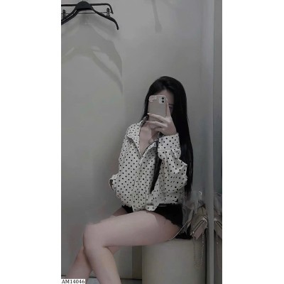 AM14046  ÁO KHOÁC CHẤM BI KASLEAD