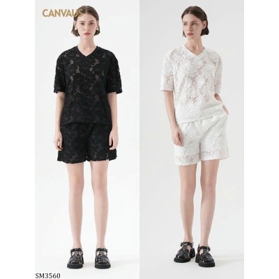 SM3560 ÁO QUẦN REN NỮ CANVAUS