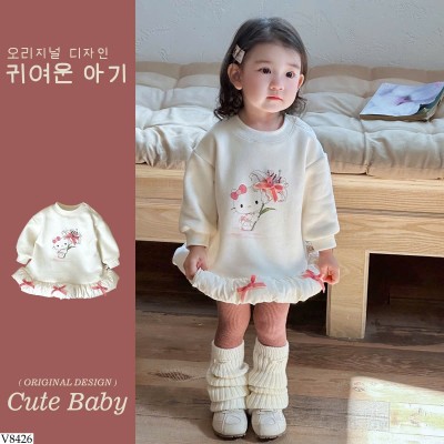 V8426 VÁY NỈ KITTY CHO BÉ GÁI