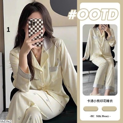 SM3562 BỘ PIJAMA LỤA CHO NỮ