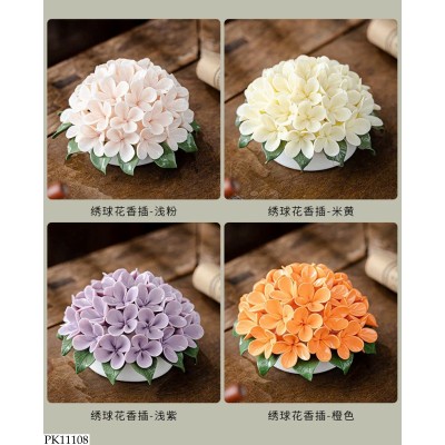 PK11108 ĐẾ CẮM HƯƠNG HOA CẨM TÚ CẦU 
