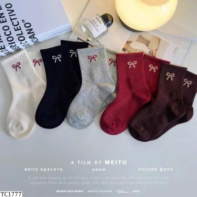 TC1777  SET 5 ĐÔI TẤT NƠ CỔ CAO