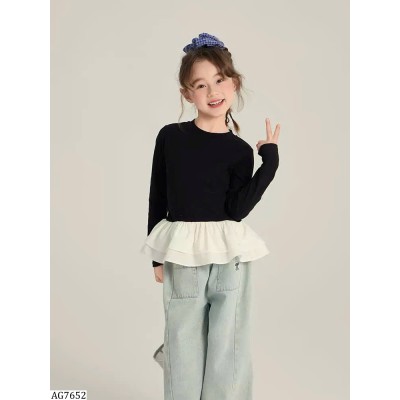 AG7652 ÁO THUN PHỐI BÈO AMBBKIDS