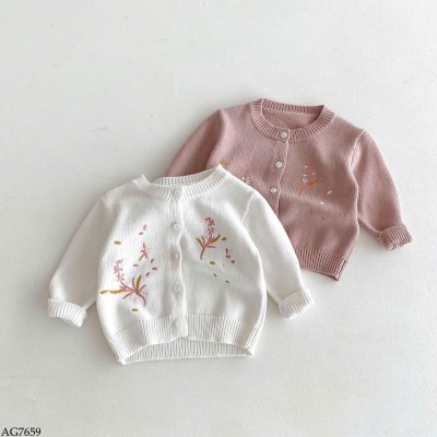 AG7659 ÁO CARDIGAN LEN CHO BÉ GÁI