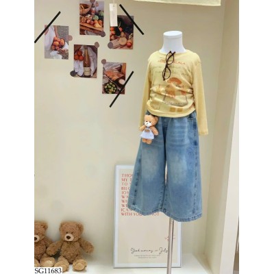SG11683 SET ÁO THUN MIX QUẦN JEAN BG