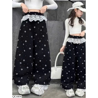 QG4404 QUẦN NƠ ỐNG RỘNG BG