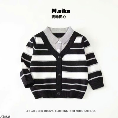 AT8828 ÁO LEN CARDIGAN GIẢ 2 MẢNH BT