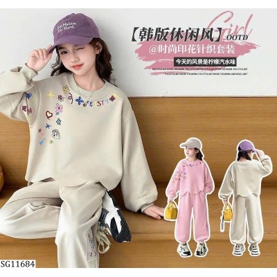 SG11684  BỘ NỈ CHO BÉ GÁI