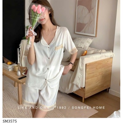 SM3575  SET PIJAMA VIỀN REN NỘI ĐỊA NỮ