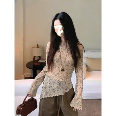 AM14099 ÁO DỆT KIM VẠT CHÉO ANNA