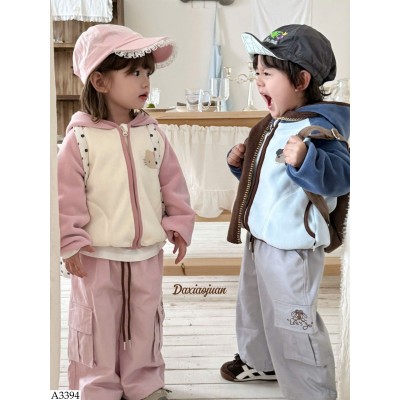 A3394 ÁO KHOÁC NỈ HOẠT HÌNH CHO BÉ