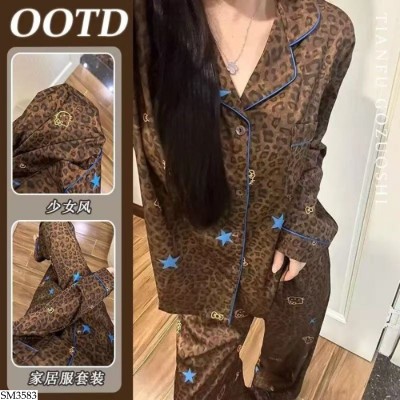 SM3583 BỘ PIJAMA KITTY DA BEO