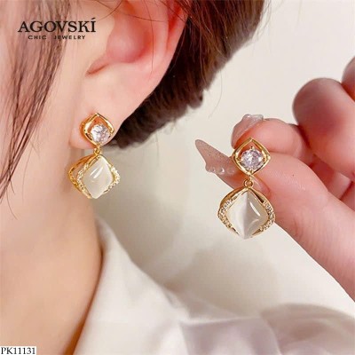 PK11131 BÔNG TAI ĐÍNH ĐÁ AGVOSKI