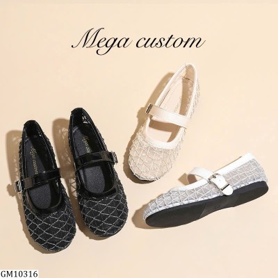 GM10316  GIÀY LƯỚI MARY JANE CHO BÉ