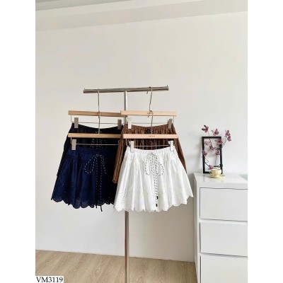 VM3119 CHÂN VÁY XÒE THÊU REN NỮ