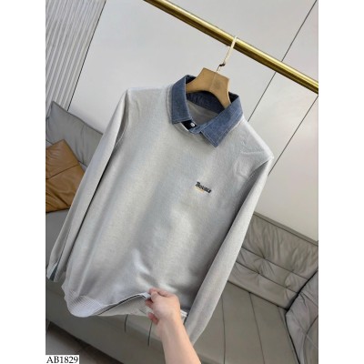 AB1829 ÁO LEN PHỐI CỔ NAM