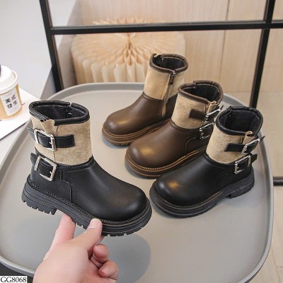 GG8068 GIÀY BOOT DA BÉ GÁI