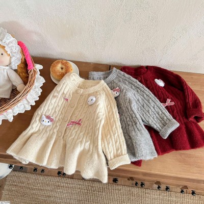 AG7699 ÁO LEN CARDIGAN NƠ HELLO KITTY