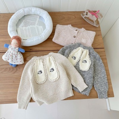 AG7701 ÁO LEN CARDIGAN TAI THỎ