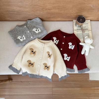 AG7698 ÁO LEN CARDIGAN PHỐI VIỀN KẺ