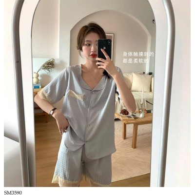 SM3590 BỘ PIJAMA VIỀN REN CHO NỮ