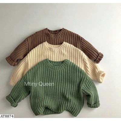AT8874  ÁO LEN CỔ TRÒN CHO BÉ