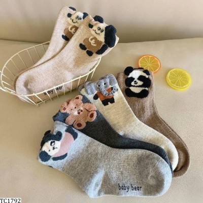 TC1792 SET 10 ĐÔI TẤT COTTON CUTE CHO BÉ