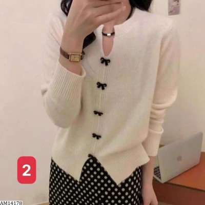 AM14178 ÁO LEN CARDIGAN NỮ CÀI NƠ XINH XẮN