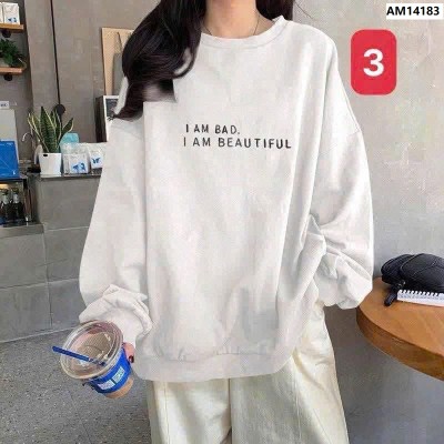 AM14183 ÁO THUN DÀI TAY BỒNG DÁNG RỘNG
